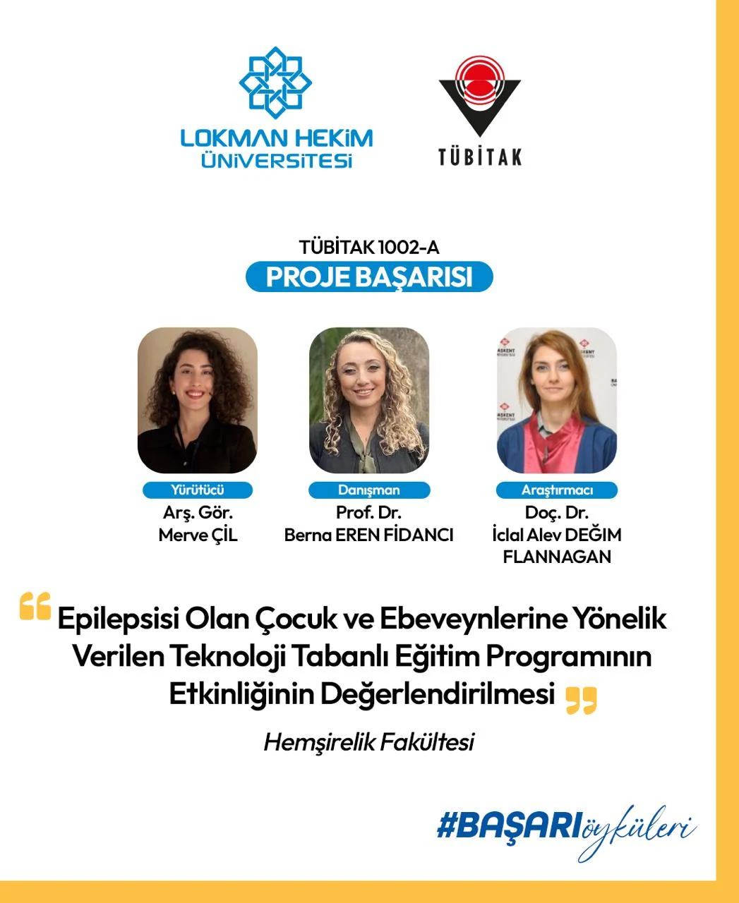 Lokman Hekim Üniversitesi Hemşirelik Fakültesi'nden Epilepsili Çocuklar ve Ailelerine Yönelik Teknoloji Tabanlı Destek Projesi