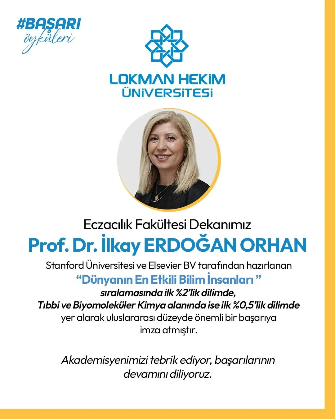 Küresel Bilim İnsanları Sıralamasında Lokman Hekim Üniversitesi İmzası: Beş Akademisyenimizden Uluslararası Başarı